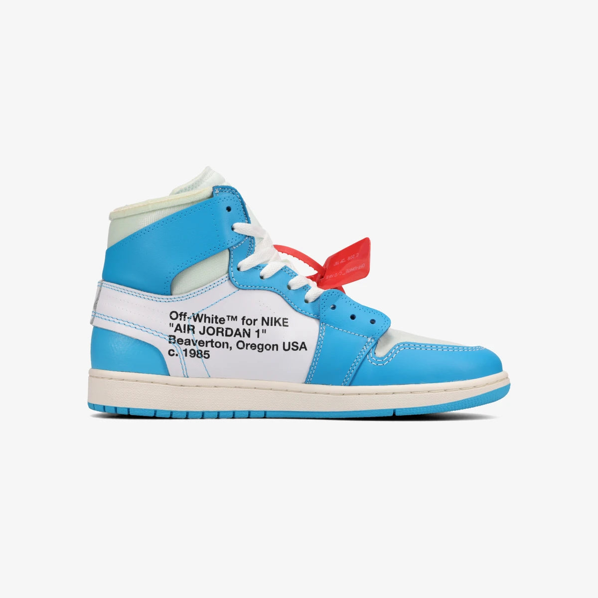 NIKE AIR JORDAN 1 RETRO HIGH × OFF-WHITE -UNC- – KICKS LAB