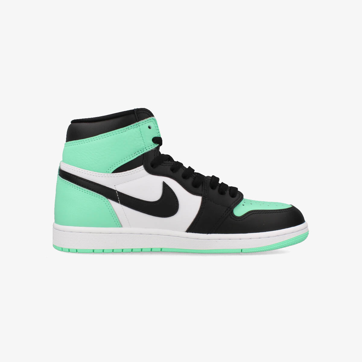 NIKE AIR JORDAN 1 RETRO HIGH OG WHITE/BLACK/GREEN GLOW – KICKS LAB