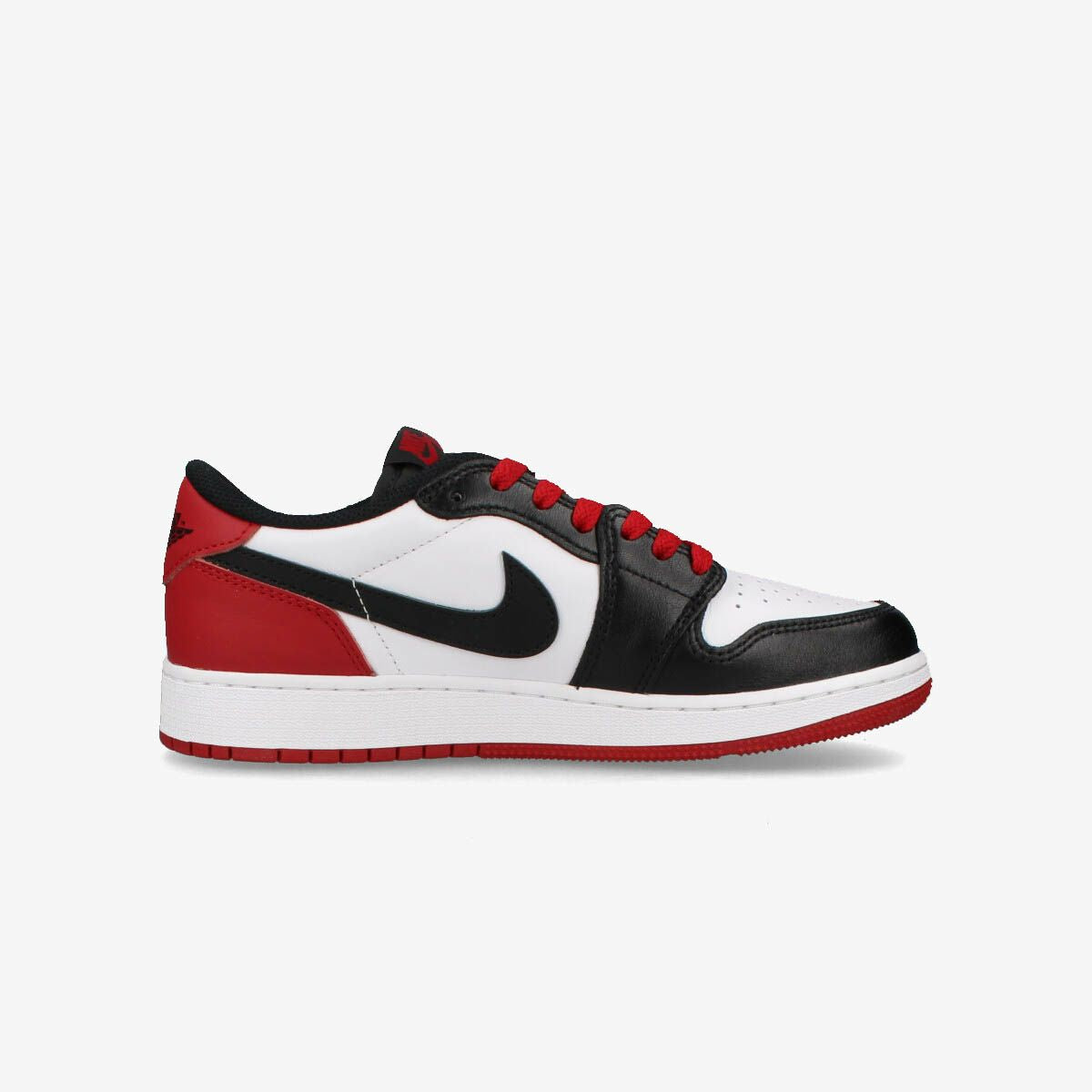 NIKE AIR JORDAN 1 RETRO LOW OG GS [BLACK TOE] WHITE/BLACK/VARSITY  