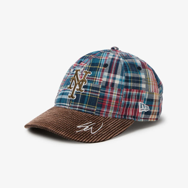 NEW ERA 9THIRTY SEAN WOTHERSPOON MADRAS CHECK CORDUROY VISOR NEW YORK METS