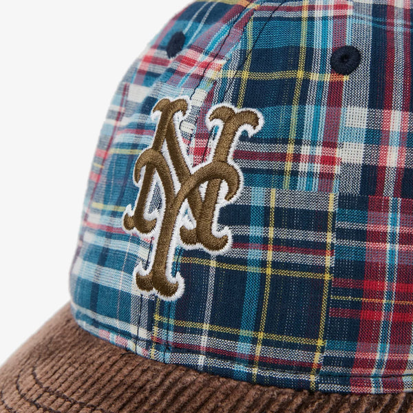 NEW ERA 9THIRTY SEAN WOTHERSPOON MADRAS CHECK CORDUROY VISOR NEW YORK METS