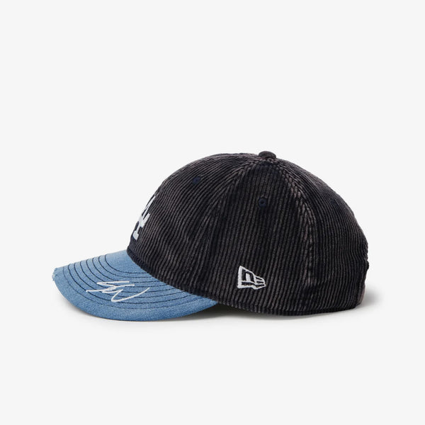 NEW ERA 9THIRTY SEAN WOTHERSPOON CORDUROY WASHED DENIM VISOR LOS ANGELES DODGERS