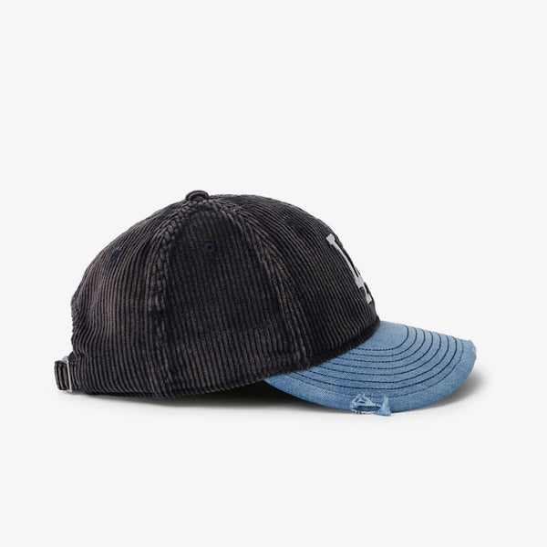 NEW ERA 9THIRTY SEAN WOTHERSPOON CORDUROY WASHED DENIM VISOR LOS ANGELES DODGERS