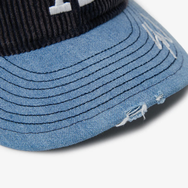 NEW ERA 9THIRTY SEAN WOTHERSPOON CORDUROY WASHED DENIM VISOR LOS ANGELES DODGERS