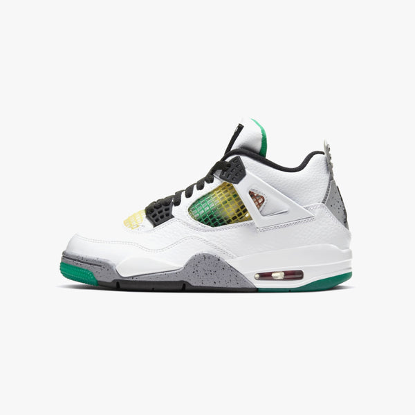 NIKE WMNS AIR JORDAN 4 RETRO WHITE/BLACK/UNIVERSITY RED/LUCID 