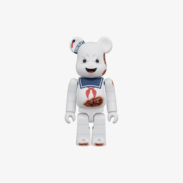 MEDICOM TOY BE@RBRICK 2PCS SET STAY PUFT MARSHMALLOW MAN -ANGRY FACE- & NO GHOST