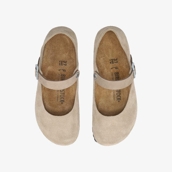BIRKENSTOCK MANTOVA SUEDE LEATHER -NARROW-