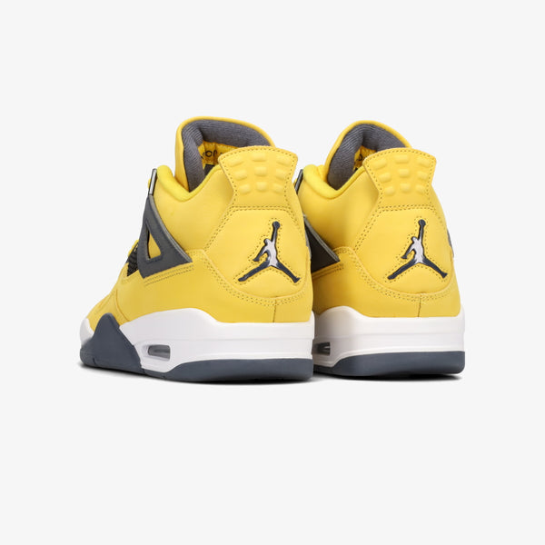 NIKE AIR JORDAN 4 RETRO TOUR YELLOW/WHITE/DARK BLUE GRAY [LIGHTNING]