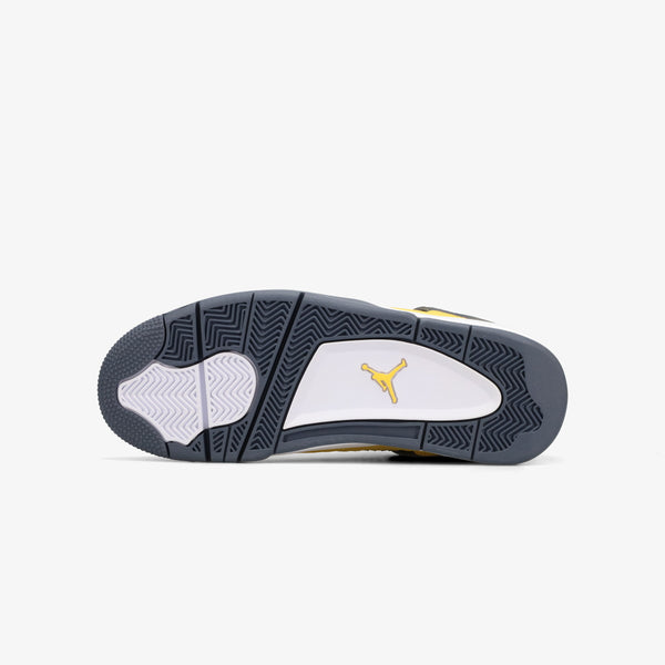 NIKE AIR JORDAN 4 RETRO TOUR YELLOW/WHITE/DARK BLUE GRAY [LIGHTNING]