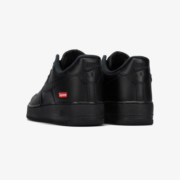 NIKE AIR FORCE 1 LOW SUPREME BLACK/BLACK/BLACK [BOX LOGO]
