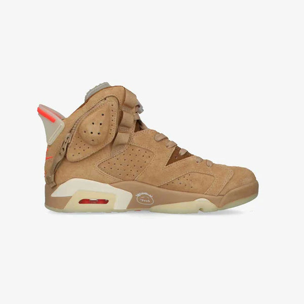 NIKE AIR JORDAN RETRO SP BRITISH KHAKI/BRIGHT CRIMSON [TRAVIS
