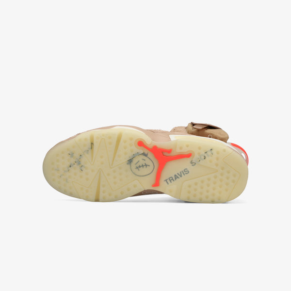NIKE AIR JORDAN 6 RETRO SP BRITISH KHAKI/BRIGHT CRIMSON [TRAVIS SCOTT]