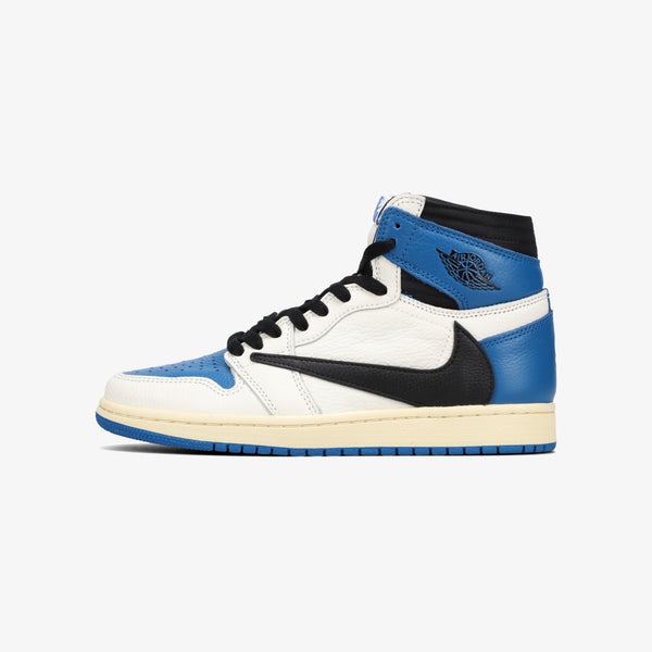 NIKE AIR JORDAN 1 RETRO HIGH [TRAVIS SCOTT] SAIL/BLACK/MILITARY BLUE