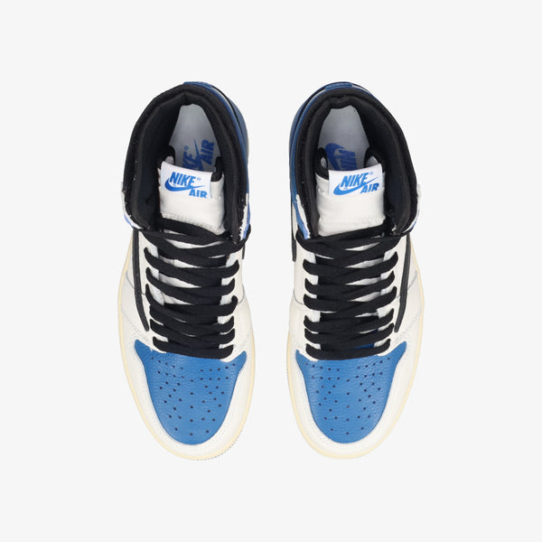 NIKE AIR JORDAN 1 RETRO HIGH [TRAVIS SCOTT] SAIL/BLACK/MILITARY BLUE