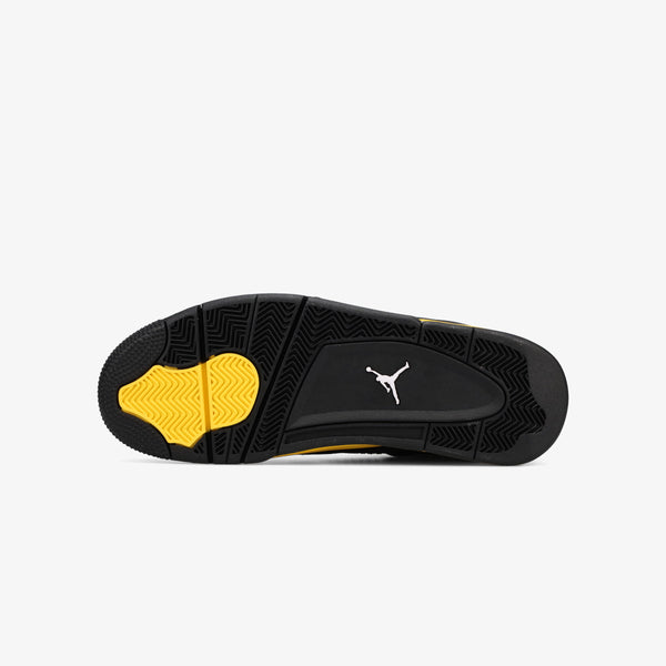 NIKE AIR JORDAN 4 RETRO [THUNDER] BLACK/WHITE/TOUR YELLOW