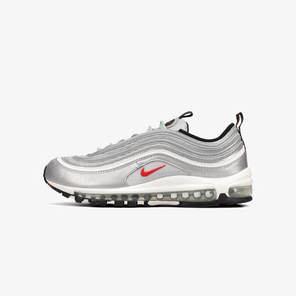 NIKE AIR MAX 97 OG METALLIC SILVER/UNIVERSITY RED/BLACK [SILVER BULLET]
