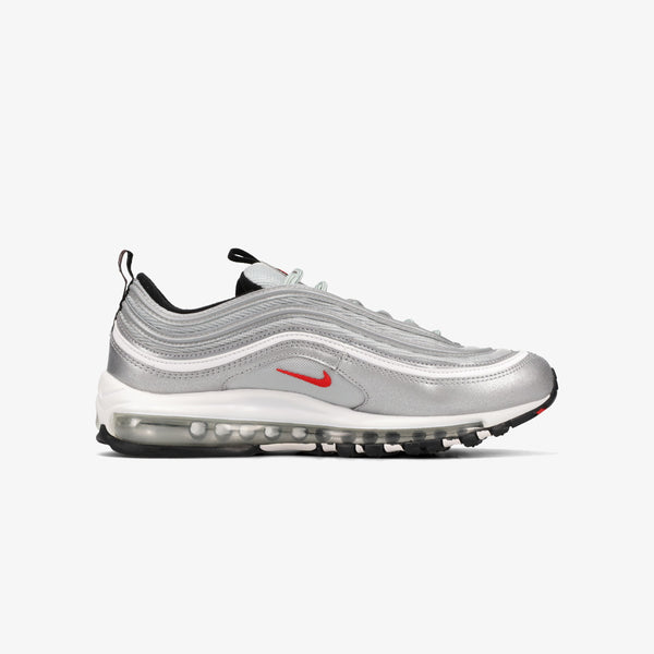 NIKE AIR MAX 97 OG METALLIC SILVER/UNIVERSITY RED/BLACK [SILVER BULLET]
