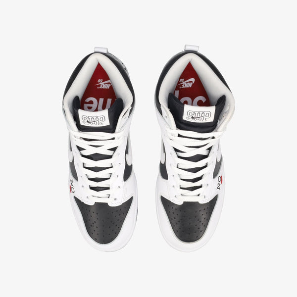 NIKE SB DUNK HIGH OG QS BLACK/WHITE/VARSITY RED [SUPREME] [BY ANY MEANS]