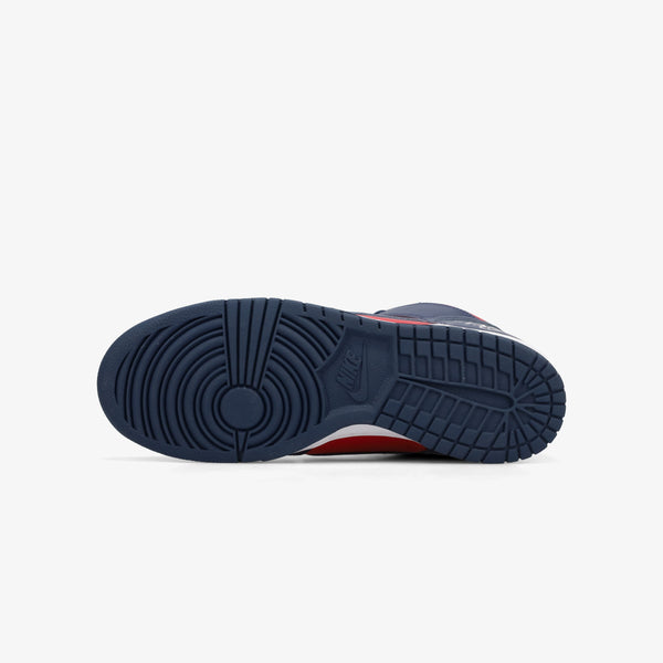 NIKE SB DUNK HIGH OG QS VARSITY RED/MIDNIGHT NAVY [SUPREME] [BY ANY MEANS]