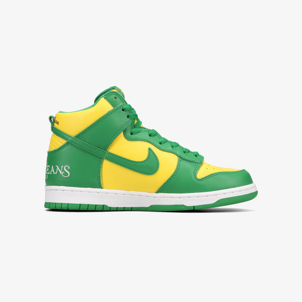 NIKE SB DUNK HIGH OG QS YELLOW ZEST/CLASSIC GREEN [SUPREME] [BY ANY MEANS]