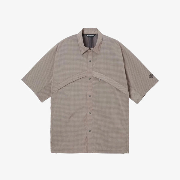 DESCENTE ALLTERRAIN 81 GREYISH RIPSTOP H/S SHIRT