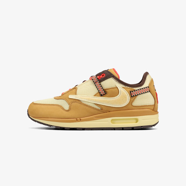 NIKE AIR MAX 1 X CACT.US CORP -TRAVIS SCOTT- WHEAT/LEMON DROP/BAROQUE BROWN