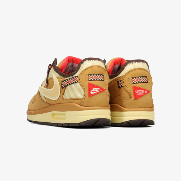 NIKE AIR MAX 1 X CACT.US CORP -TRAVIS SCOTT- WHEAT/LEMON DROP/BAROQUE BROWN
