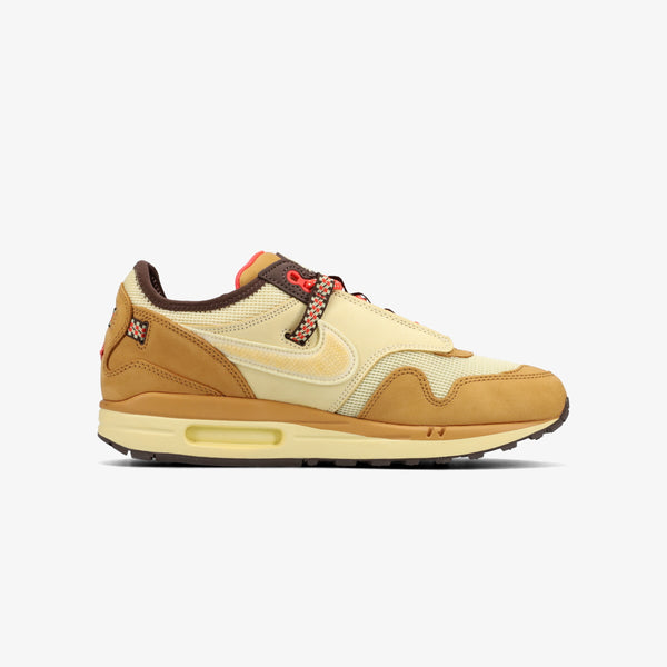 NIKE AIR MAX 1 X CACT.US CORP -TRAVIS SCOTT- WHEAT/LEMON DROP/BAROQUE BROWN