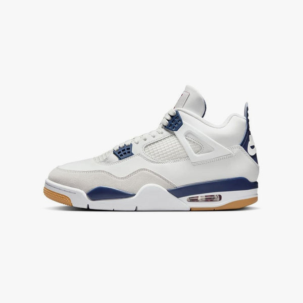 NIKE SB AIR JORDAN 4 RETRO SP SUMMIT WHITE/NAVY/NEUTRAL GREY/GUM  
