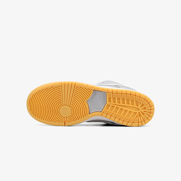 NIKE SB DUNK LOW PRO ISO WOLF GRAY/WHITE/GUM LIGHT BROWN/PURE PLATINUM/SAFETY ORANGE