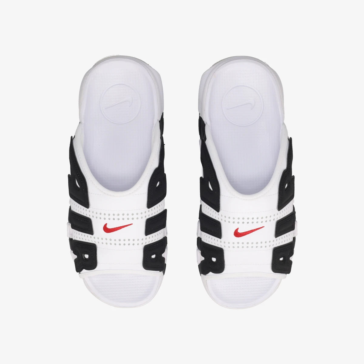 NIKE AIR MORE UPTEMPO SLIDE WHITE/VARSITY RED/BLACK – KICKS LAB NIKE AIR MORE UPTEMPO SLIDE WHITE/VARSITY RED/BLACK – KICKS LAB