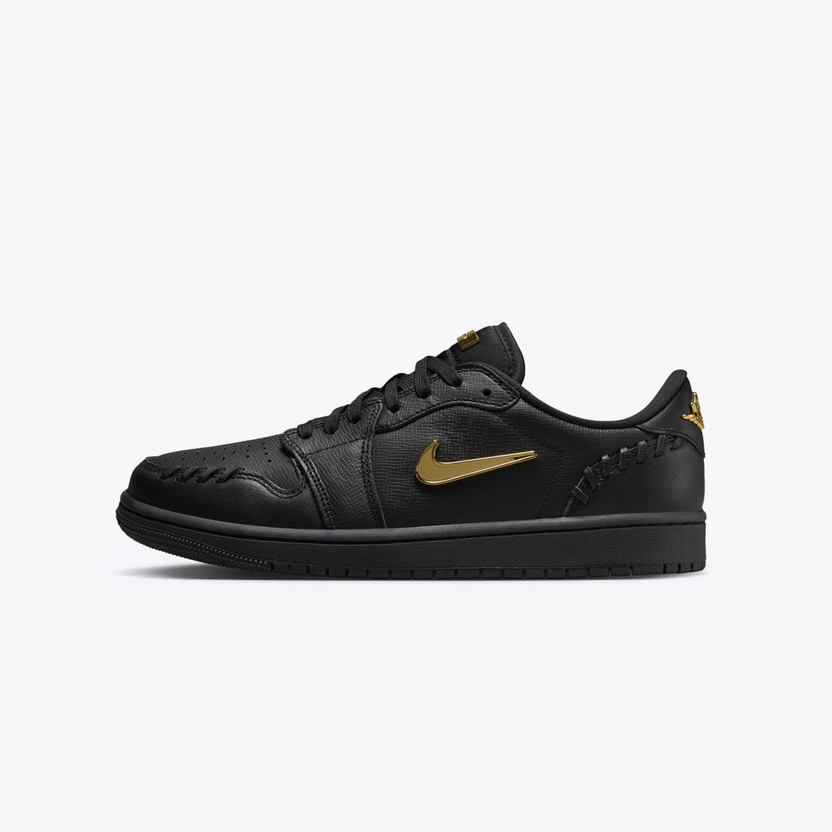 NIKE WMNS AIR JORDAN 1 LOW MM BLACK/METALLIC GOLD – KICKS LAB