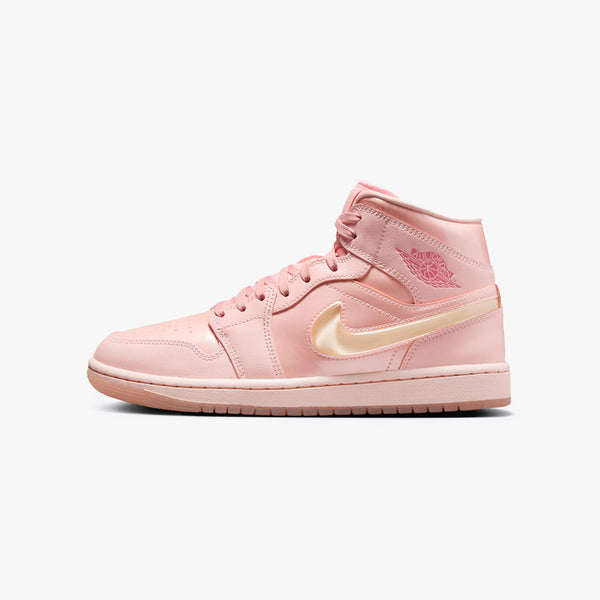NIKE WMNS AIR JORDAN 1 MID 【PATENT VALENTINES DAY】 WASHED CORAL 