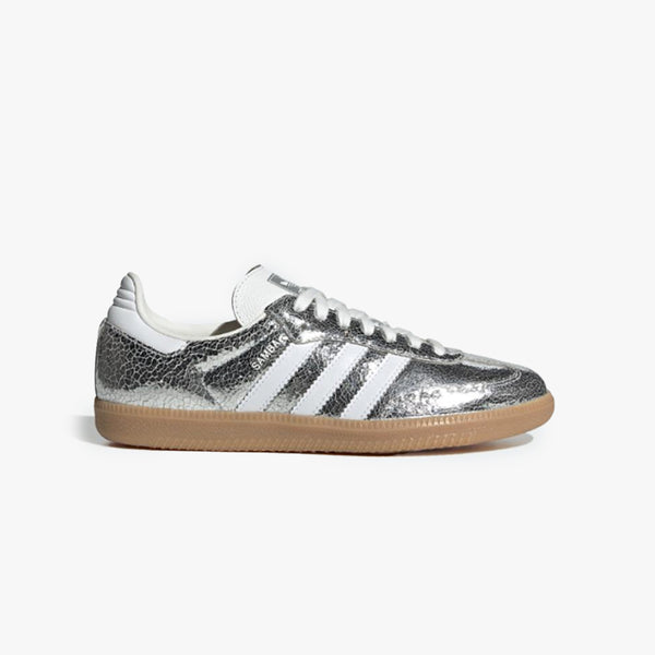 adidas SAMBA OG SILVER METALLIC/FTWR WHITE/CORE WHITE – KICKS LAB