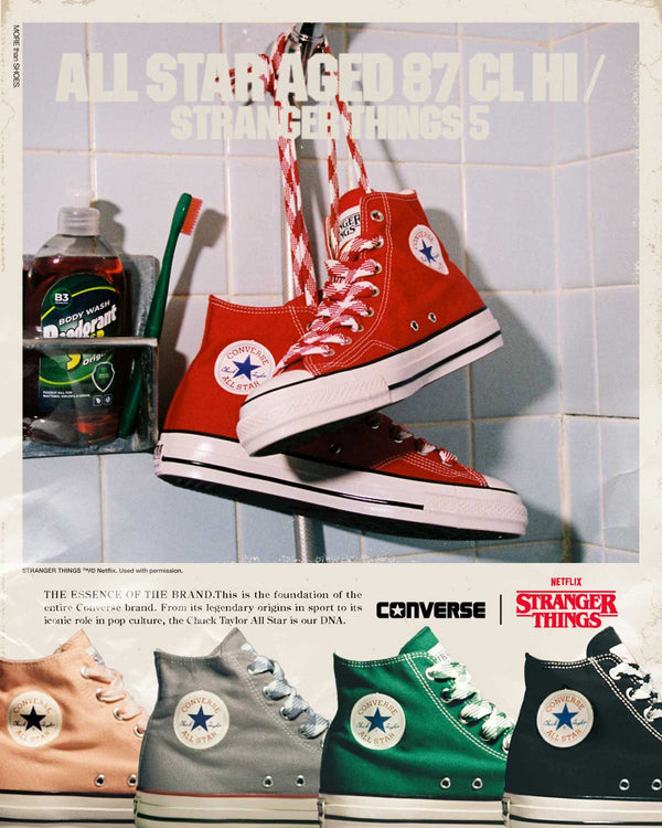 CONVERSE ALL STAR AGED 87 CL HI / STRANGER THINGS 5