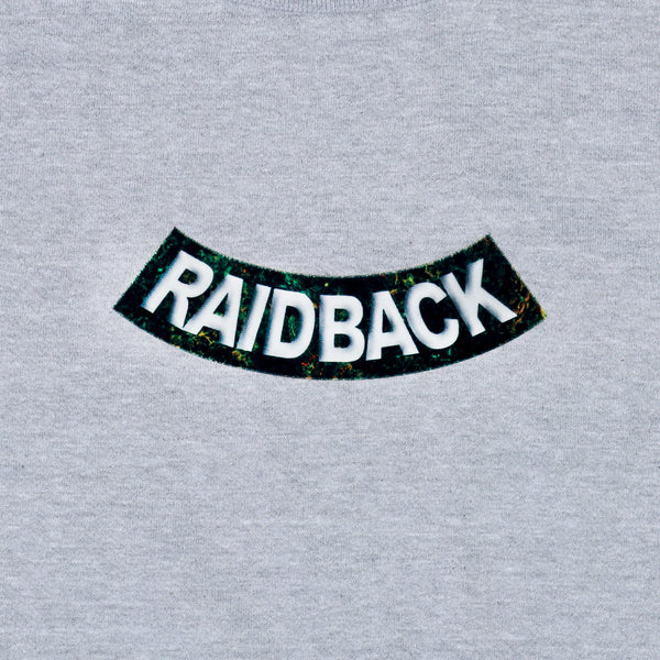 raidback fabric Velour Arch Crewneck Sweatshirt 【R.W. CAMO】 GREY