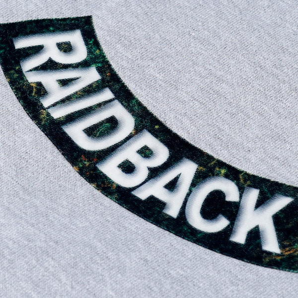 raidback fabric Velour Arch Crewneck Sweatshirt 【R.W. CAMO】 GREY