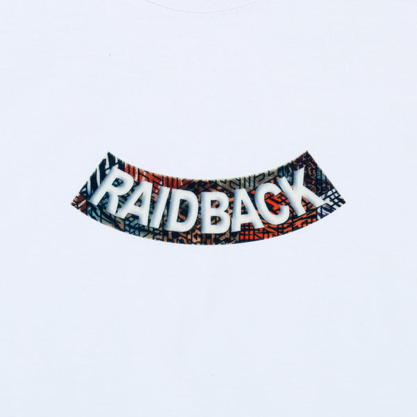 raidback fabric Velour Arch TEE 【C.A.T. CAMO】 WHITE