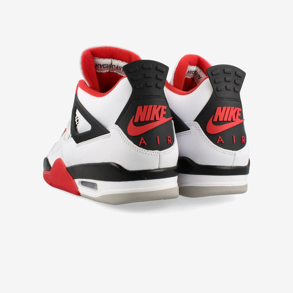 NIKE AIR JORDAN RETRO WHITE/FIRE RED/BLACK/TECH GRAY – KICKS