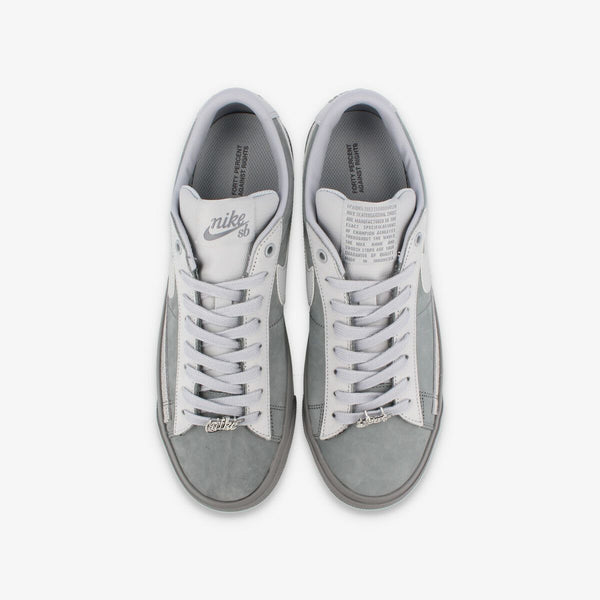 NIKE SB ZOOM BLAZER LOW QS COOL GREY/WOLF GREY 【FORTY PERCENT AGAINST RIGHTS】