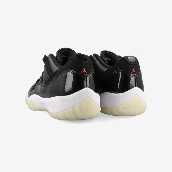 NIKE AIR JORDAN 11 RETRO LOW BLACK/GYM RED/WHITE/SAIL [72-10