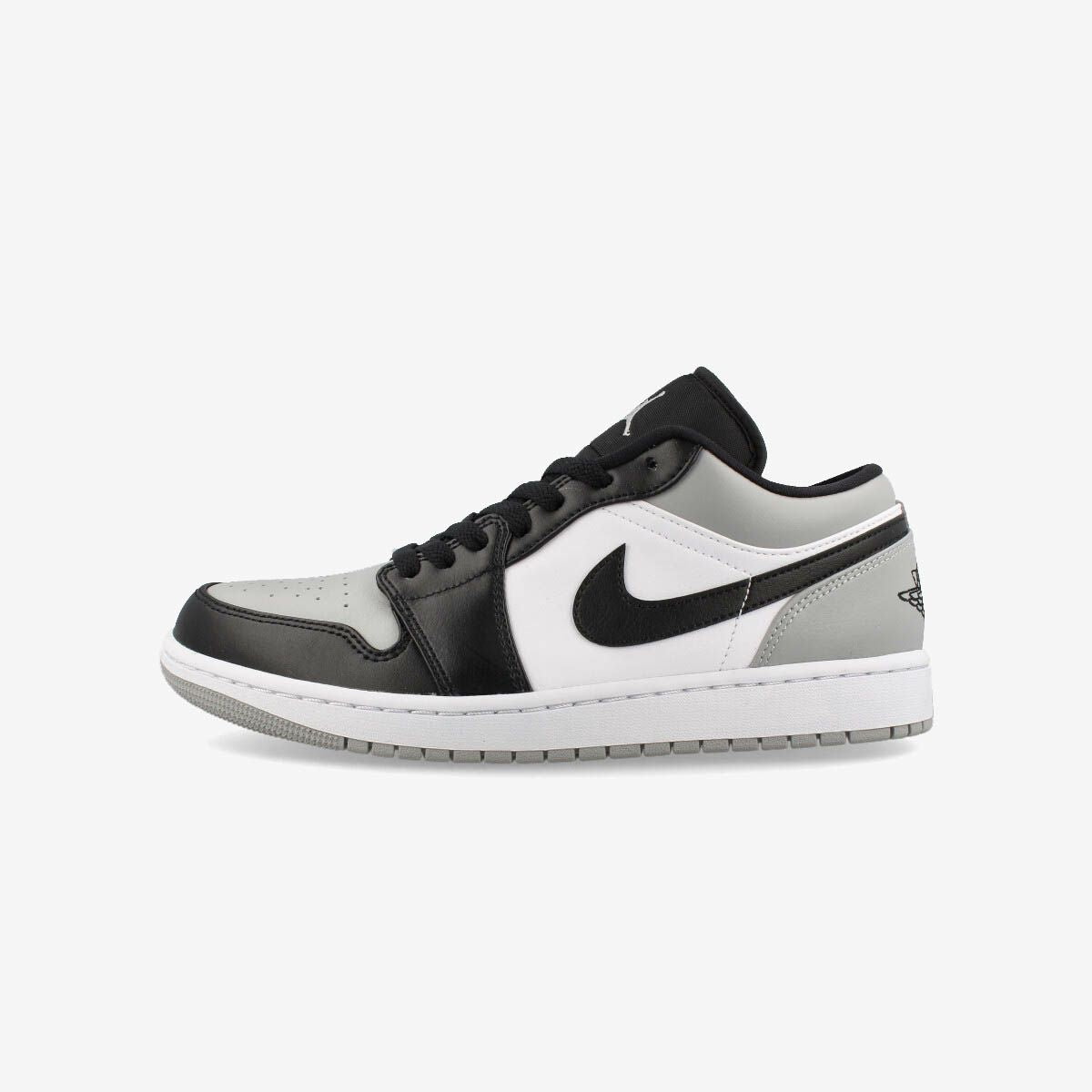 NIKE AIR JORDAN 1 LOW WHITE/BLACK/LIGHT SMOKE GREY 【SHADOW TOE