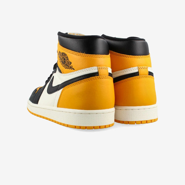 NIKE AIR JORDAN RETRO HIGH OG BLACK/TAXI/WHITE [YELLOW TOE