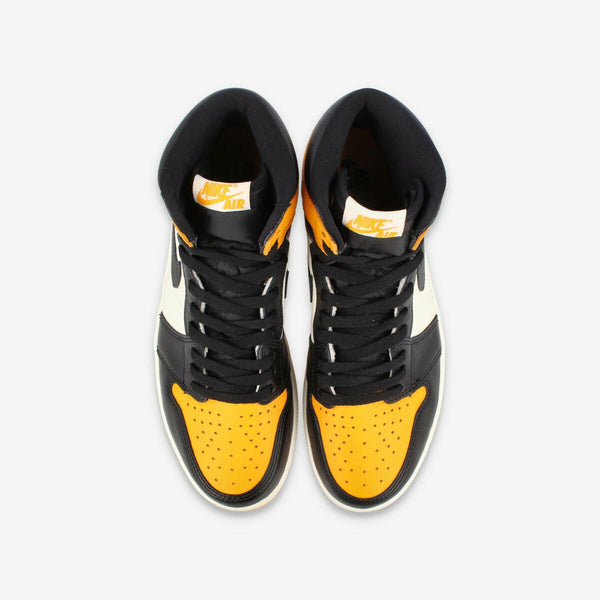 NIKE AIR JORDAN RETRO HIGH OG BLACK/TAXI/WHITE [YELLOW TOE