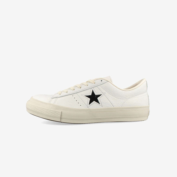CONVERSE ONE STAR J EB LEATHER WHITE/BLACK 【MADE IN JAPAN】【日本