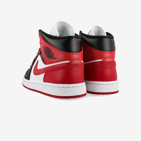 NIKE WMNS AIR JORDAN 1 MID BLACK/GYM RED/WHITE bq6472-079 – KICKS LAB.