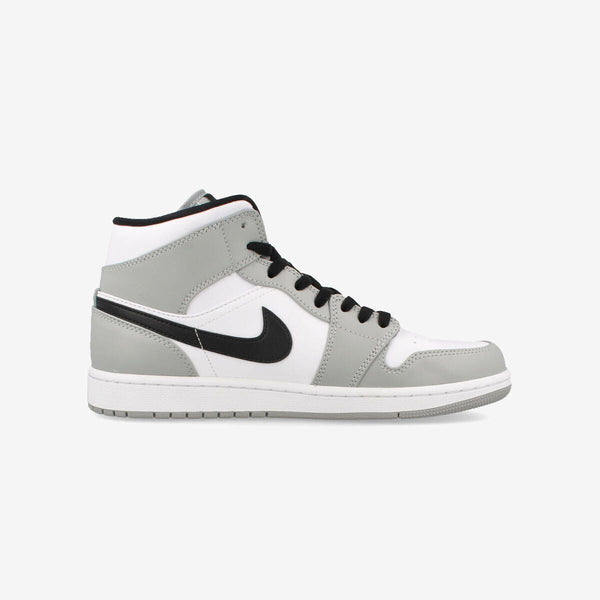 NIKE AIR JORDAN MID LIGHT SMOKE GRAY/BLACK/WHITE – KICKS