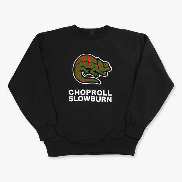 CRSB Chameleon Crew Neck Sweatshirt BLACK/GREEN/RED