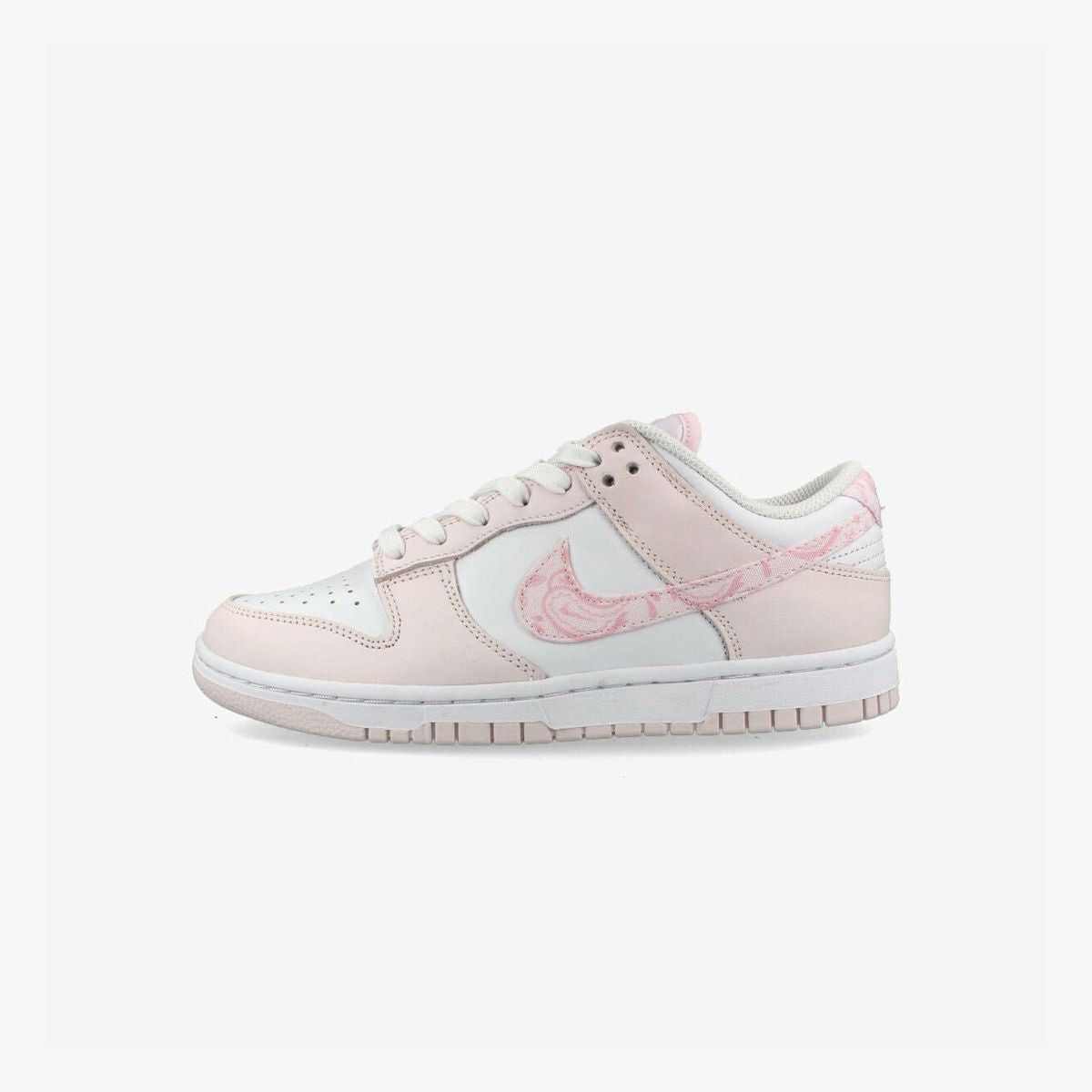 NIKE WMNS DUNK LOW WHITE/PEARL PINK/MEDIUM SOFT PINK 【PAISLEY
