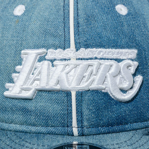 NEW ERA RC 9FIFTY LOS ANGELES LAKERS WASHED DENIM